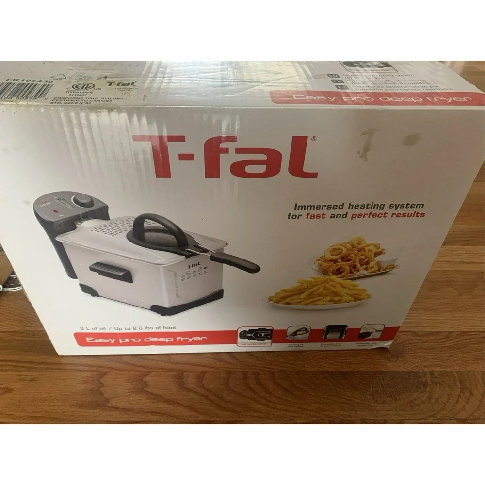T-fal Easy Pro Deep Frying Machine FR101450 - 3L w/Helen Chen Stainless Steel‎